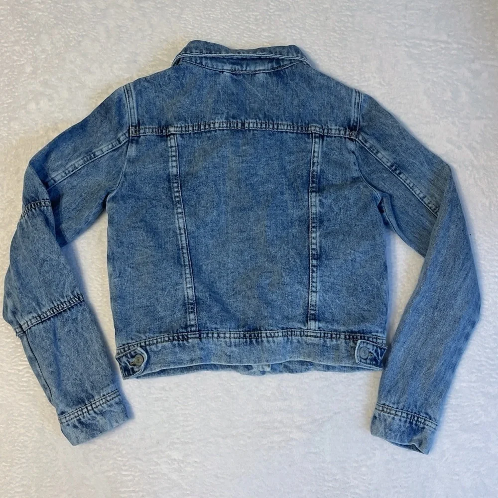 Free People Rumors‎ Denim Jacket All Season Casual Everyday Cropped Women's XS